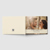 Elegante Moderne Foto Aangepaste QR-code Gastenboek (Volledig)
