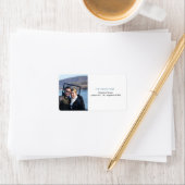 Elegante moderne foto bruiloft Adresetiketten Etiket (Insitu)