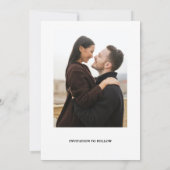 Elegante moderne fotocollage bewaar de datum save the date (Achterkant)