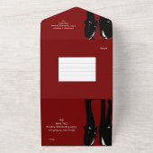 Elegante moderne gay Mannen bruiloft All In One Uitnodiging (Buitenkant)