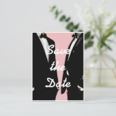 Elegante moderne gay Mannen bruiloft Briefkaart (Staand voorkant)