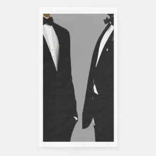 Elegante moderne gay Mannen bruiloft Servet