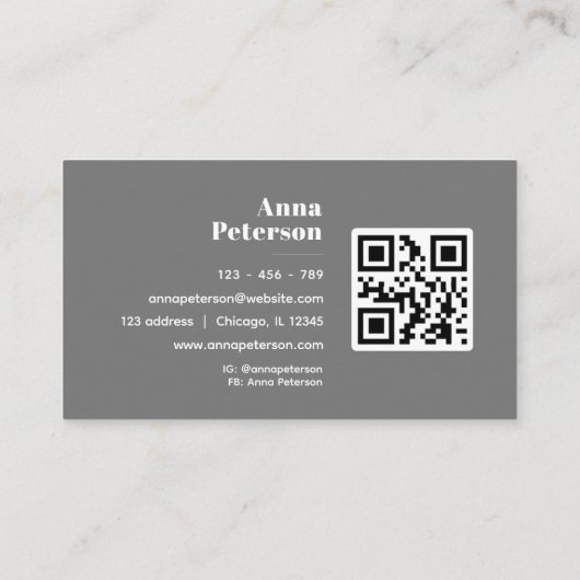 Elegante moderne geel Hawaïaanse Hibiscus Visitekaartje (Achterkant)