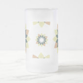 Elegante moderne geometrische ster bursts matglas bierpul (Center)