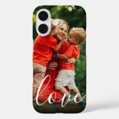 Elegante moderne gepersonaliseerde liefdesscript f Case-Mate iPhone case (Achterkant)