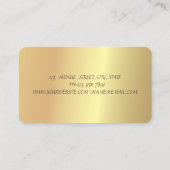 Elegante moderne gouden Confetti schilderservice Visitekaartje (Achterkant)