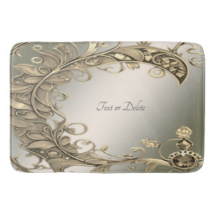 Elegante moderne gouden decoratieve badmat