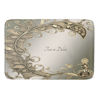 Elegante moderne gouden decoratieve badmat