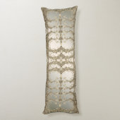 Elegante moderne gouden decoratieve body kussen (Achterkant (Verticaal))