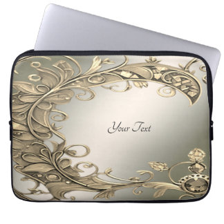 Elegante moderne gouden decoratieve laptophoes laptop sleeve
