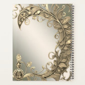 Elegante moderne gouden decoratieve planner (Achterkant)