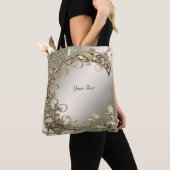 Elegante moderne gouden decoratieve tas (Dichtbij)