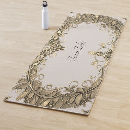 Elegante moderne gouden decoratieve yogamat
