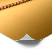 Elegante moderne gouden geschenkunst poster (Hoek)