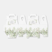 Elegante moderne groene bladervrijheid bruiloft bedankdoosjes (Uitgevouwen)