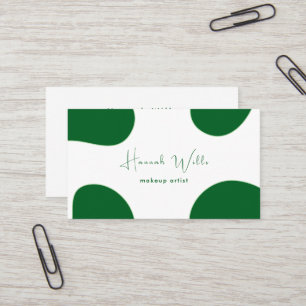 Elegante Moderne Groene Minimalist Visitekaartje