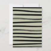 Elegante moderne Halloween bruiloft Kaart (Achterkant)