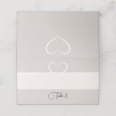 Elegante moderne hart bruiloft Silhouette Collecti (Buitenkant ongevouwen)