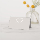 Elegante moderne hart bruiloft Silhouette Collecti (Achterkant)