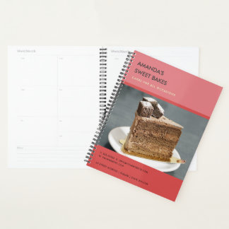 Elegante Moderne Helder Krachtig Rood Roze Fotodie Planner