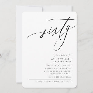 ELEGANTE moderne kalligrafie 60e partij blanco Kaart