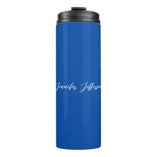 Elegante Moderne Kalligrafie Naam Professioneel Bl Thermosbeker