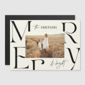 Elegante moderne kerstmis foto typografie (Voorkant / Achterkant)