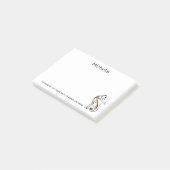 Elegante Moderne Kitty, Kat Moeder, Grappig Gepers Post-it® Notes (Schuin)