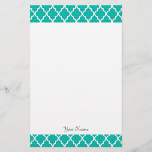 Elegante, moderne, klassieke jade vierblad briefpapier