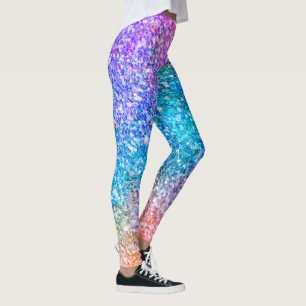 Elegante moderne kleurrijke glitter leggings