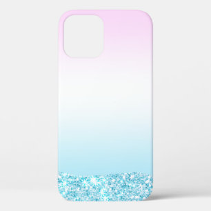Elegante Moderne kleurrijke gradiënt glitter Regen iPhone 12 Hoesje