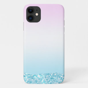 Elegante Moderne kleurrijke gradiënt glitter Regen iPhone 11 Hoesje