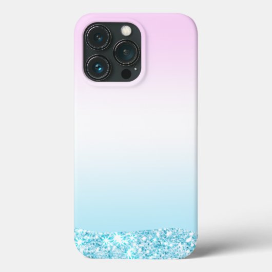 Elegante Moderne kleurrijke gradiënt glitter Regen Case-Mate iPhone Case (Achterkant)