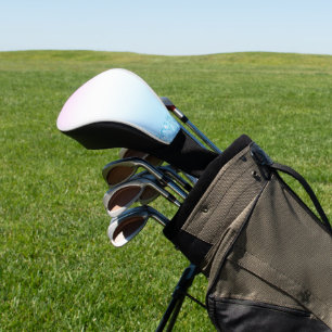 Elegante Moderne kleurrijke gradiënt glitter Regen Golfheadcover