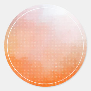 Elegante moderne kleurrijke lege sjabloon trendy ronde sticker