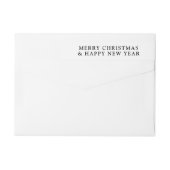 Elegante moderne krant Vrolijk Kerstfeest (Achterkant)