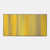 Elegante moderne kunst geel taupe grijs luxe klass bureaumat (Voorkant)