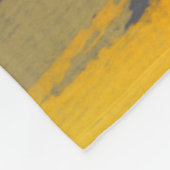 Elegante moderne kunst geel taupe grijs luxe klass fleece deken (Hoek)