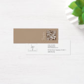 Elegante Moderne Logo QR Code Display Kaart (Bureau)