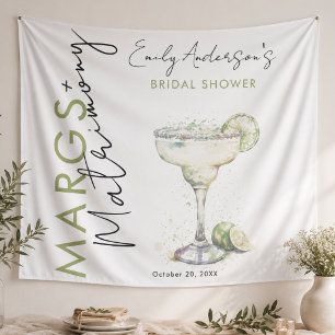 Elegante Moderne Margs en Huwelijk Bruidsfeest Wandkleed