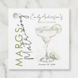Elegante moderne Margs en Huwelijk Vrijgezellenfee Bedankjes Labels