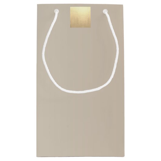 Elegante moderne minimale pastel beige gradiënt go klein cadeauzakje (Achterkant)