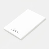 Elegante moderne minimalistische eigen naam post-it® notes (Schuin)