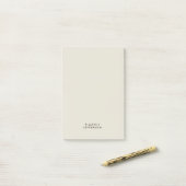 Elegante moderne minimalistische eigen naam post-it® notes (Op bureau)
