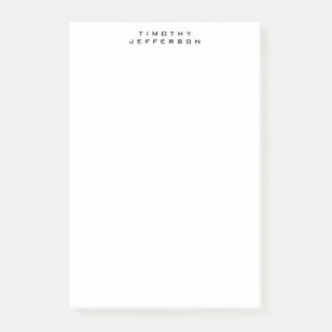 Elegante moderne minimalistische eigen naam post-it® notes