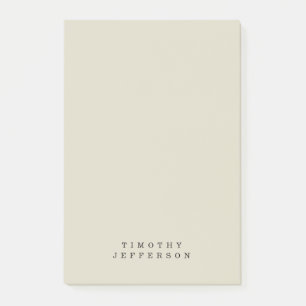 Elegante moderne minimalistische eigen naam post-it® notes