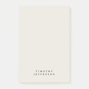 Elegante moderne minimalistische eigen naam post-it® notes