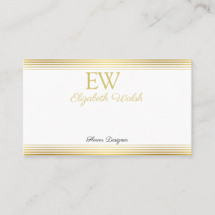 Elegante moderne minimalistische gouden lijnen kaa visitekaartje