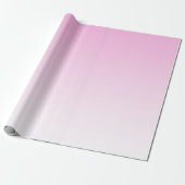 Elegante moderne minimalistische gradiënt roze omb cadeaupapier (Uitgerold)