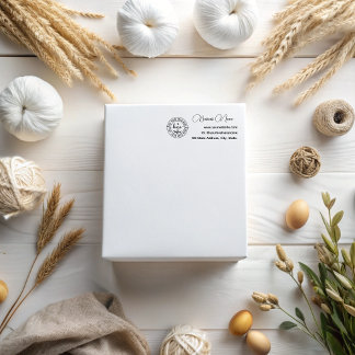 Elegante moderne minimalistische outline bloem vli 	rubberstempel